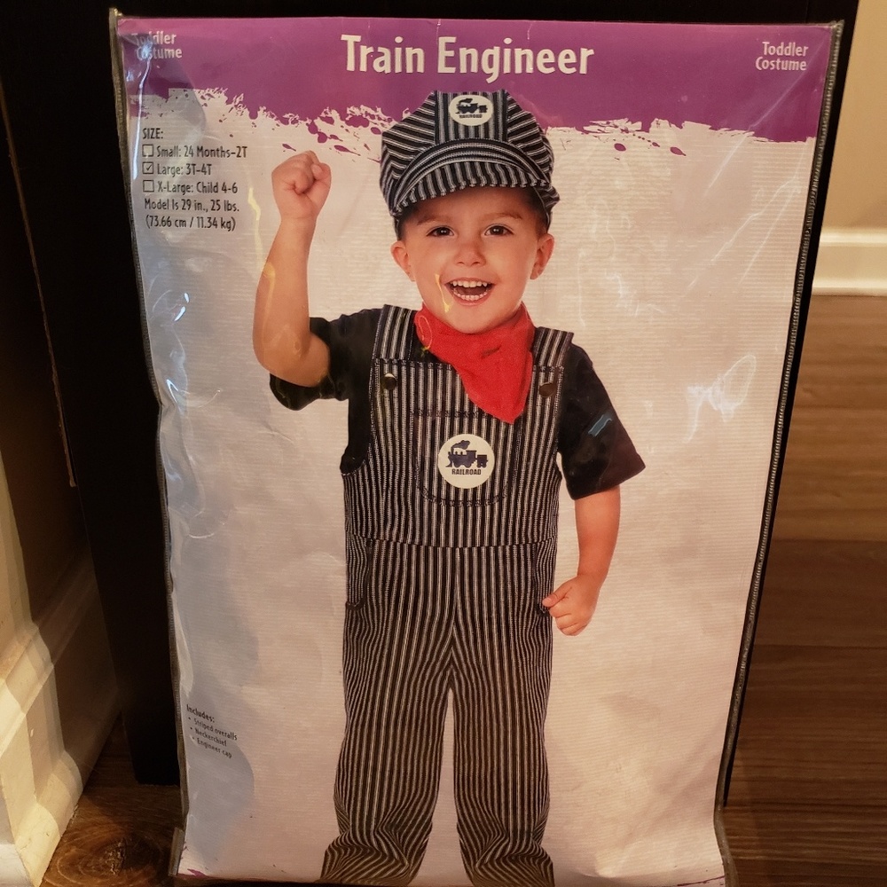 3t/4t Train Engineer costume